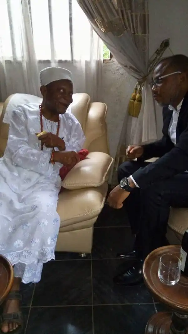 Nnamdi Kanu Visits Ex-Biafran Warlord 